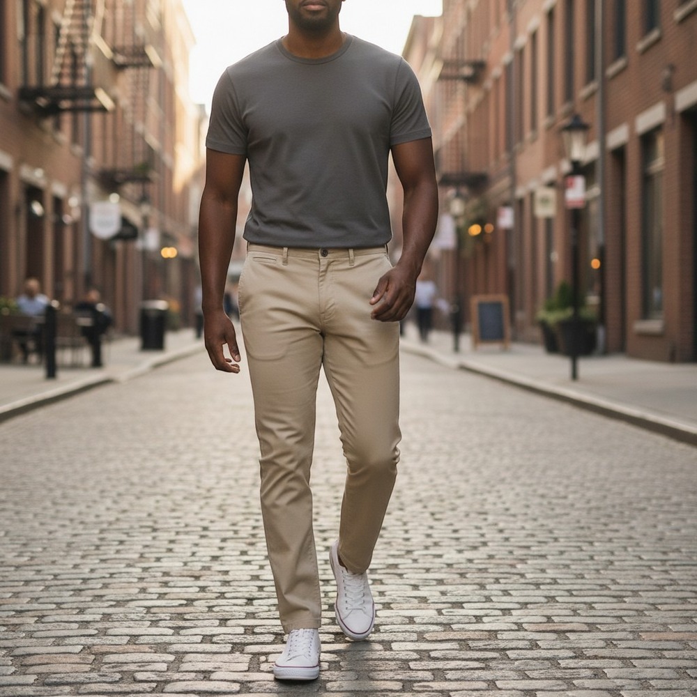 Buck Mason Paperback Twill Ford Standard Chino Khaki Mens 31x32 BM14184.836